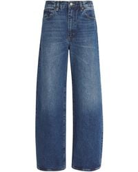 FRAME - The Bow High-Rise Barrel-Leg Jeans - Lyst