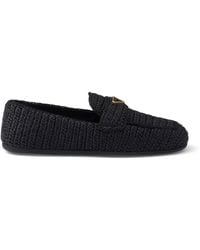 Prada - Woven Loafers - Lyst