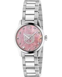 Gucci - Ya1265013 G-timeless Stainless Steel And Mother-of-pearl Watch - Lyst