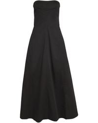 St. Agni - Organic Cotton-Blend Strapless Maxi Dress - Lyst