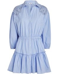 Sandro - Cotton Embellished Mini Dress - Lyst