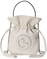 Gucci - Mini Leather Blondie Bucket Bag - Lyst