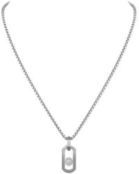 Messika - So Move Titanium And Diamond Pendant Necklace - Lyst