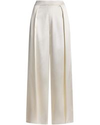 Ralph Lauren - Satin Wide-Leg Masina Trousers - Lyst
