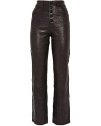 PAIGE - Leather Stella Trousers - Lyst