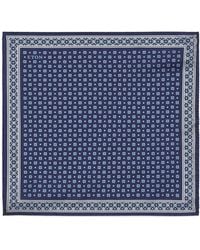 Eton - Silk Floral Pocket Square - Lyst