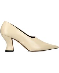 KHAITE - Leather Colleen Pumps 75 - Lyst