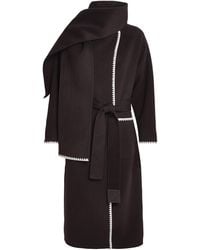 Maje - Wool-Blend Wrap Coat - Lyst