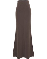 Max Mara - Virgin Wool-Cashmere Knitted Maxi Skirt - Lyst