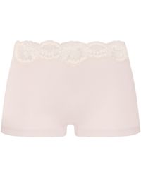 Hanro - Lace-Trim Dana Boy Shorts - Lyst