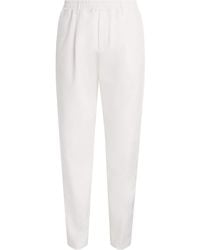 Eleventy - Stretch-Cotton Elasticated Trousers - Lyst