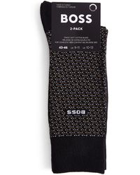 BOSS - Mini Pattern Socks (pack Of 2) - Lyst