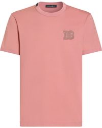 Dolce & Gabbana - Cotton Logo-Patch T-Shirt - Lyst