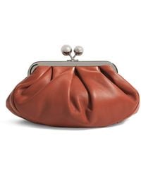 Weekend by Maxmara - Small Leather Pasticcino Clutch Bag - Lyst
