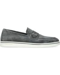 Ferragamo - Suede Tancredi Loafers - Lyst