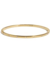 Monica Vinader - Vermeil And Diamond Essentials Station Bangle - Lyst