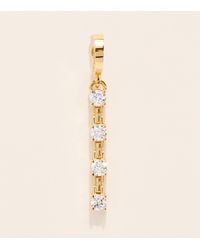 Azlee - Large And Diamond Pirouette Charm - Lyst