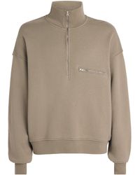 Agolde - Cotton Pavillion Half-Zip Sweatshirt - Lyst
