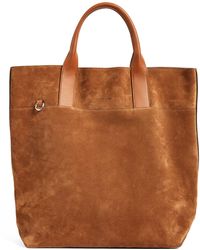 Giorgio Armani - Suede Shopper Tote Bag - Lyst