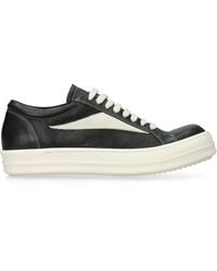 Rick Owens - Leather Vintage Low-Top Sneakers - Lyst