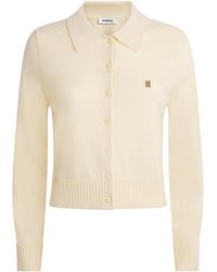 Sandro - Wool-Cashmere Polo Cardigan - Lyst