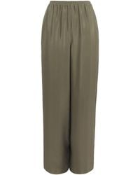 Eskandar - Silk Flared Trousers - Lyst