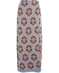 Etro - Knitted Jacquard Maxi Skirt - Lyst