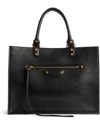 Balenciaga - Large Leather Le City Tote Bag - Lyst