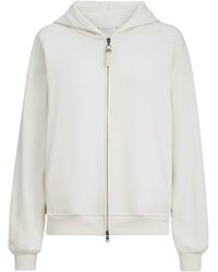 Brunello Cucinelli - French Terry Zip-Up Hoodie - Lyst