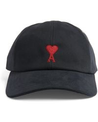 Ami Paris - Logo Embroidered Baseball Cap - Lyst