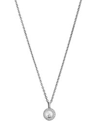 Chopard - And Diamond Happy Diamonds Icons Pendant Necklace - Lyst