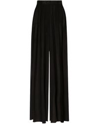Dolce & Gabbana - Silk Trousers - Lyst