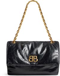 Balenciaga - Medium Leather Monaco Shoulder Bag - Lyst