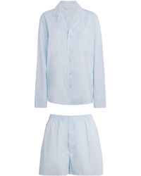 Skims - Stretch-Cotton Sleep Pyjama Set - Lyst