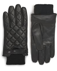 Barbour - Quilted Leather Gloves - Lyst