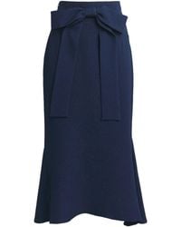 Edeline Lee - Jacquard Bow Midi Skirt - Lyst