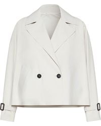 Weekend by Maxmara - Cropped Trench Jacket - Lyst