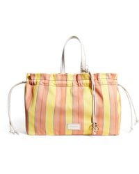 Claudie Pierlot - Extra Large Leather-Trim Stripe Tote Bag - Lyst