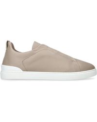 ZEGNA - Shearling Triple Stitch Secondskin Sneakers - Lyst