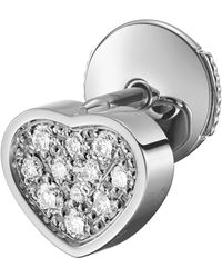 Chopard - And Diamond My Happy Hearts Single Earring - Lyst