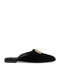 Dolce & Gabbana - Velvet Jackie Mules - Lyst