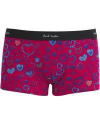 Paul Smith - Cotton Stretch Doodle Heart Trunks - Lyst
