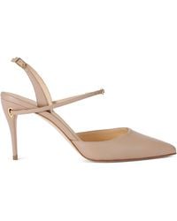 Jennifer Chamandi - Leather Vittorio Slingback Pumps 85 - Lyst