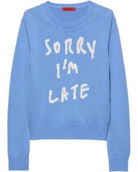 MAX&Co. - Cotton Slogan Sweater - Lyst