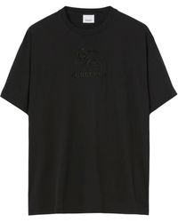 Burberry - Embroidered Equestrian Knight Design T-shirt - Lyst
