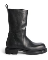 Rick Owens - Leather Creeper Gabe Ankle Boots - Lyst