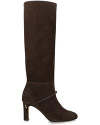 Jennifer Chamandi - Suede Samuele Knee-High Boots 85 - Lyst