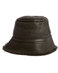 Yves Salomon - Merino-Lambskin Bucket Hat - Lyst