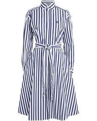 Polo Ralph Lauren - Stripe Polo Pony Mini Shirt Dress - Lyst