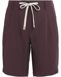 Eleventy - Linen Drawstring Bermuda Shorts - Lyst